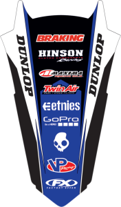 Rear Fender Kit Black, Blue, 2, nordicamoto.ro