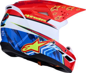 Alpinestars SM3 Falcon gyermek sisak, piros/fehér/kék, S-es méret, 2, nordicamoto.ro