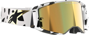 Alpinestars Supertech Corp Abs Vision fehér/fekete szemüveg, EGY MÉRET, 3, nordicamoto.ro