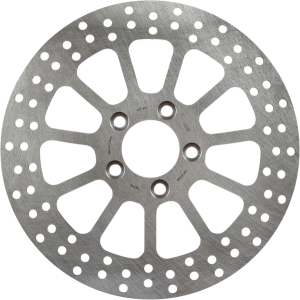 Brake Rotor Fixed Round Silver, Stainless Steel, 1, nordicamoto.ro