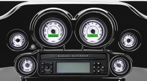 Mvx-8k Series Analog/digital Gauge Kit Gray, White
