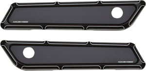 Ness-tech® Saddlebag Beveled Hinge Covers Black, 1, nordicamoto.ro