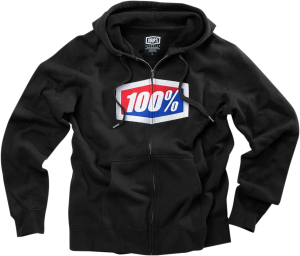 Hanorac 100% Official Fleece Zip-up Black S, 1, nordicamoto.ro
