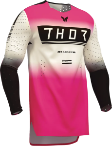 Thor Sportmode Geo póló, rózsaszín/fehér/fekete
