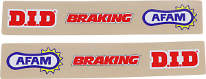Swingarm Graphics Blue, Orange, Red, White, Yellow