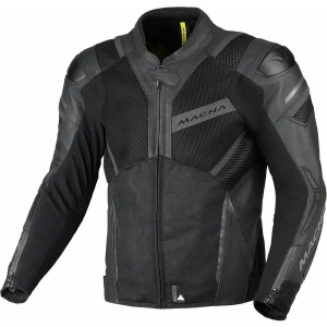 Geaca de vara piele/textil MACNA GALVIC Negru 50, 5, nordicamoto.ro