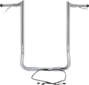 Pre-wired Monkey Bar Handlebar Silver