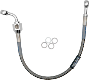 Stock-length Rear Brake Line Silver Standard, 1, nordicamoto.ro