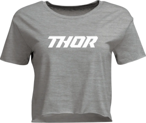 Tricou Dama THOR Corp Crop Gri XL, 1, nordicamoto.ro
