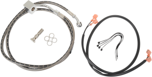 Stock-length Rear Brake Line Silver
