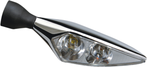 Micro Rhombus Extreme Turn Signals Chrome, 1, nordicamoto.ro