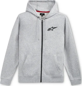 Alpinestars Ageless cipzáras kapucnis pulóver, szürke, fekete , nordicamoto.ro