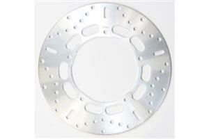 Round Fixed Brake Rotor Silver, Stainless Steel