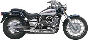 Drag Pipes Exhaust System Chrome, 1, nordicamoto.ro