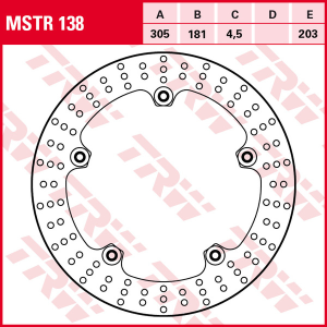 Brake Rotor With Rivets Silver, 1, nordicamoto.ro