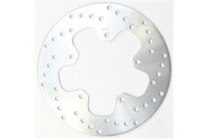 Round Hpsr Solid Brake Rotor Silver, Stainless Steel