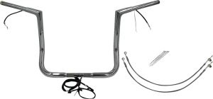 Plug & Play Ez Install 1-1/4(r) Flat Top Handlebar Kit Silver, 2, nordicamoto.ro