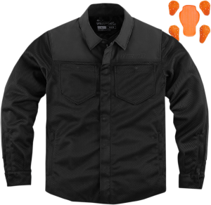 Geaca Textil Icon Upstate™ Riding Black S, 1, nordicamoto.ro