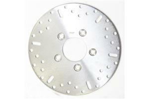 Round D-series Scooter Brake Rotor Silver, Stainless Steel