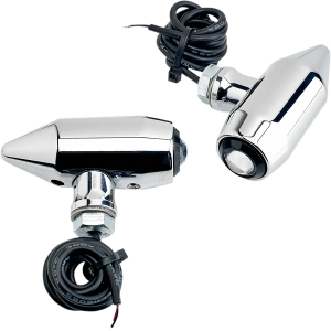 Vega Led Center Mount Turn Signals/marker Lights Chrome