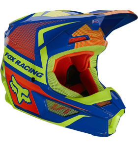 Fox MX V1 Oktiv kék/sárga/piros sisak, L-es méret, 4, nordicamoto.ro