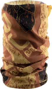 Multiplo Multi-purpose Neck Warmer Black, Brown, Yellow