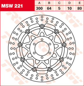 Round Floating Brake Rotor, 1, nordicamoto.ro