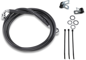 Extended Length Black Vinyl Brake Line Kit Black