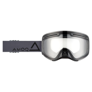 AMOQ Vision Vent+ mágneses síszemüveg, sötét szürke–fekete – átlátszó