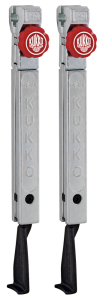 2 Narrow, Quick Adjusting Jaws (pair) - Series 3-p Black, Red, Silver