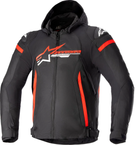 Alpinestars Zaca vízálló motoros dzseki, fekete/piros/fehér