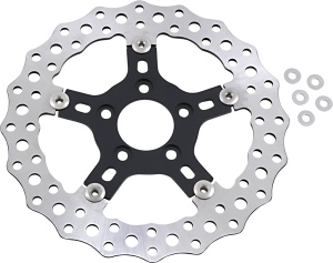 Jagged Floating Rotor Black, Silver, 4, nordicamoto.ro
