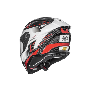 Casca Premier Hyper Carbon sisak, piros/fehér, 2XL, 3, nordicamoto.ro