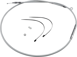 High-efficiency Braided Sterling Chromite Ii® Clutch Cable Silver