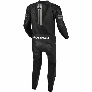 Combinezon de piele 1 piese MACNA DIABRO Negru / Gri 54, 2, nordicamoto.ro