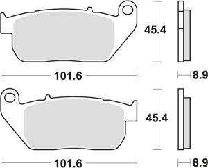 TRW szinterezett első fékbetétek STREET HARLEY-DAVIDSON XL 883 (2003–2015) / XL 1200 (2004–2013) modellekhez, nordicamoto.ro