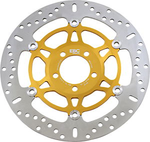 Md Series Pro-lite Contour X Brake Rotor Polished Steel, Yellow, 1, nordicamoto.ro
