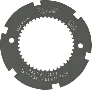 Scorpion Clutch Lock Plate Black, Anodized