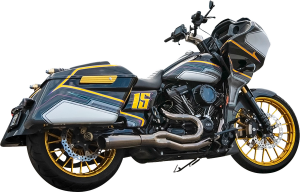 Road Rage Ii 2-into-1 Mid-length Exhaust System Black Chrome