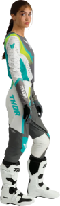 Thor Sportmode Velocity női nadrág, fehér/szürke, 9/10-es méret, 3, nordicamoto.ro