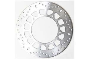 Round Hpsr Solid Brake Rotor Silver, Stainless Steel