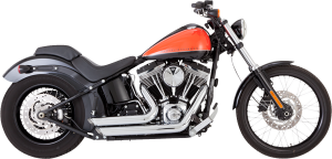 Shortshots Staggered Exhaust System Chrome, 3, nordicamoto.ro