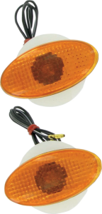 Flat Oval Marker Lights Amber 