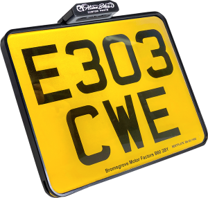 License Plate With Taillight Black