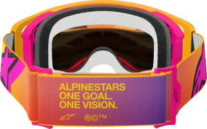 Alpinestars Supertech Corp Abs Vision sárga/rózsaszín szemüveg, EGY MÉRET, 2, nordicamoto.ro