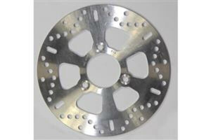 Round Fixed Brake Rotor Silver, Stainless Steel