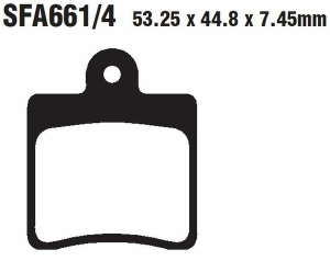 Sfa Series Organic Scooter Brake Pads