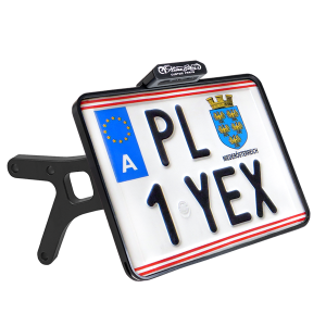 Side Mount License Plate Holder Black, 2, nordicamoto.ro