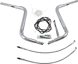 1-1/2(r) Ez Install Rounded Top Handlebar Kit Silver, 2, nordicamoto.ro