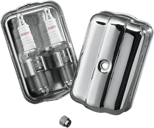 Chrome Spark Plug Holder Chrome, 1, nordicamoto.ro